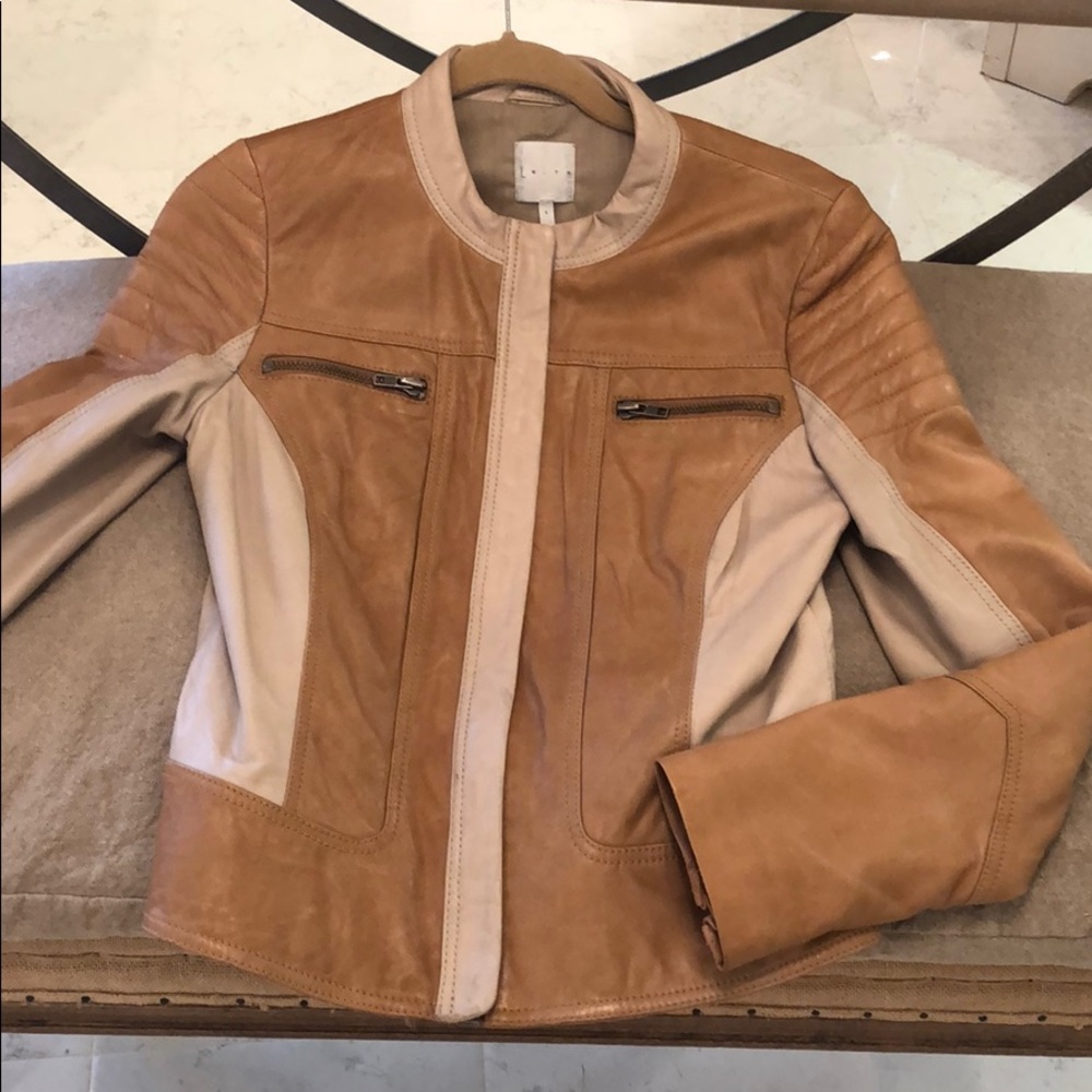 Leith leather jacket, sz S